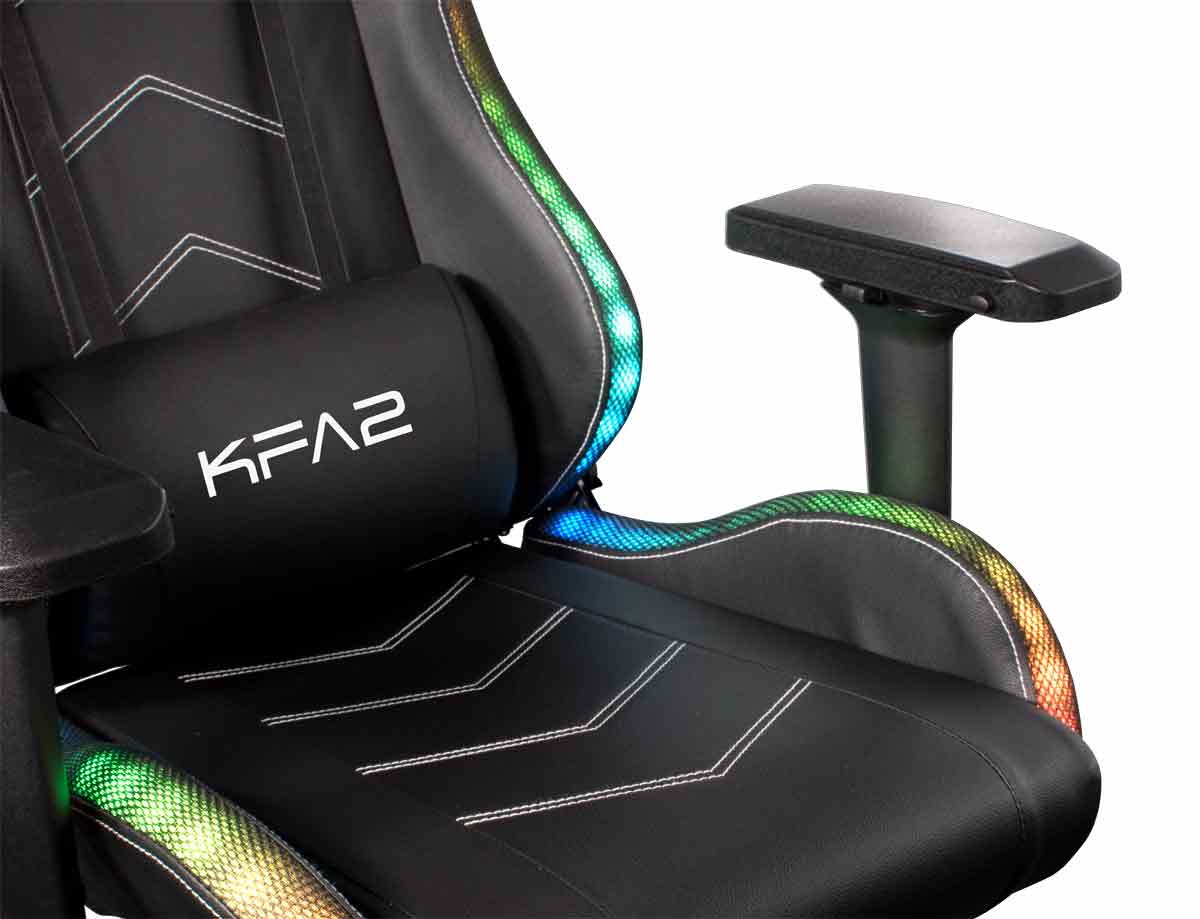 Купить Игровое кресло с подсветкой KFA2 01 RGB SE Black в Луганске ЛНР |  интернет-магазин Бери ✔️с гарантией ✔️конкурентная цена ✔️доставка