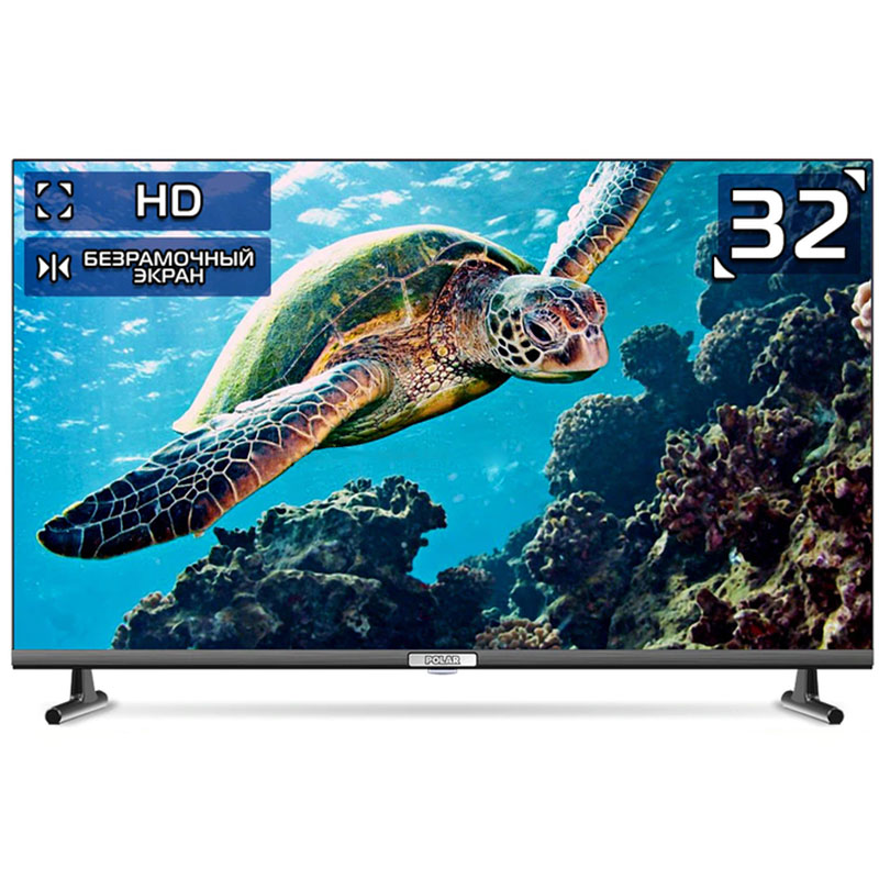 Купить Безрамочный Телевизор 32 дюйма Polar P32L22T2C NATURAL SOUND в ...