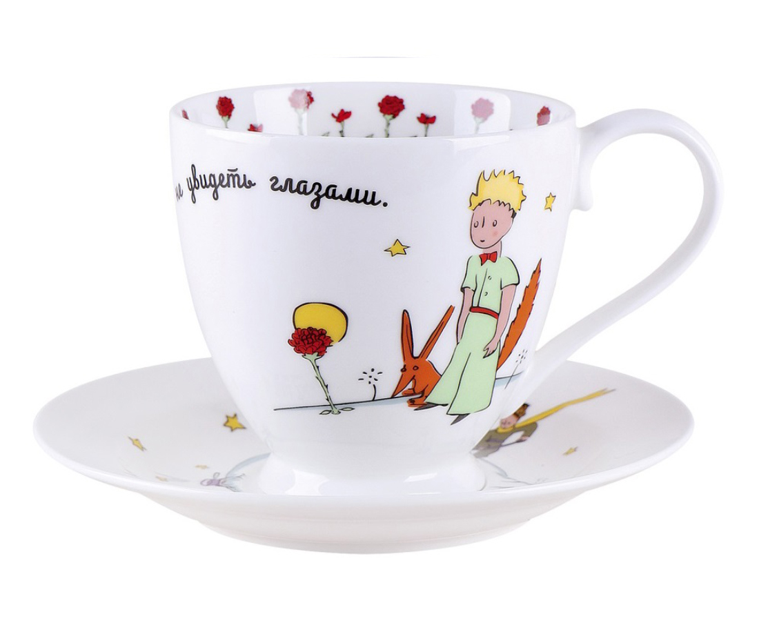 детская посуда маленький принц. ифз маленький принц. чайный набор маленький принц. набор чайный "маленький принц" 440мл. набор маленький принц императорский фарфоровый завод.